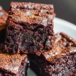 Healthy Chocolate Zucchini Brownies