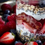 Healthy Overnight Oats With Berries
