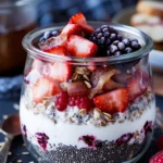 Healthy Overnight Oats With Berries
