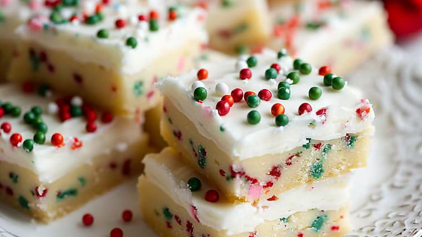 Holiday Sugar Cookie Bars