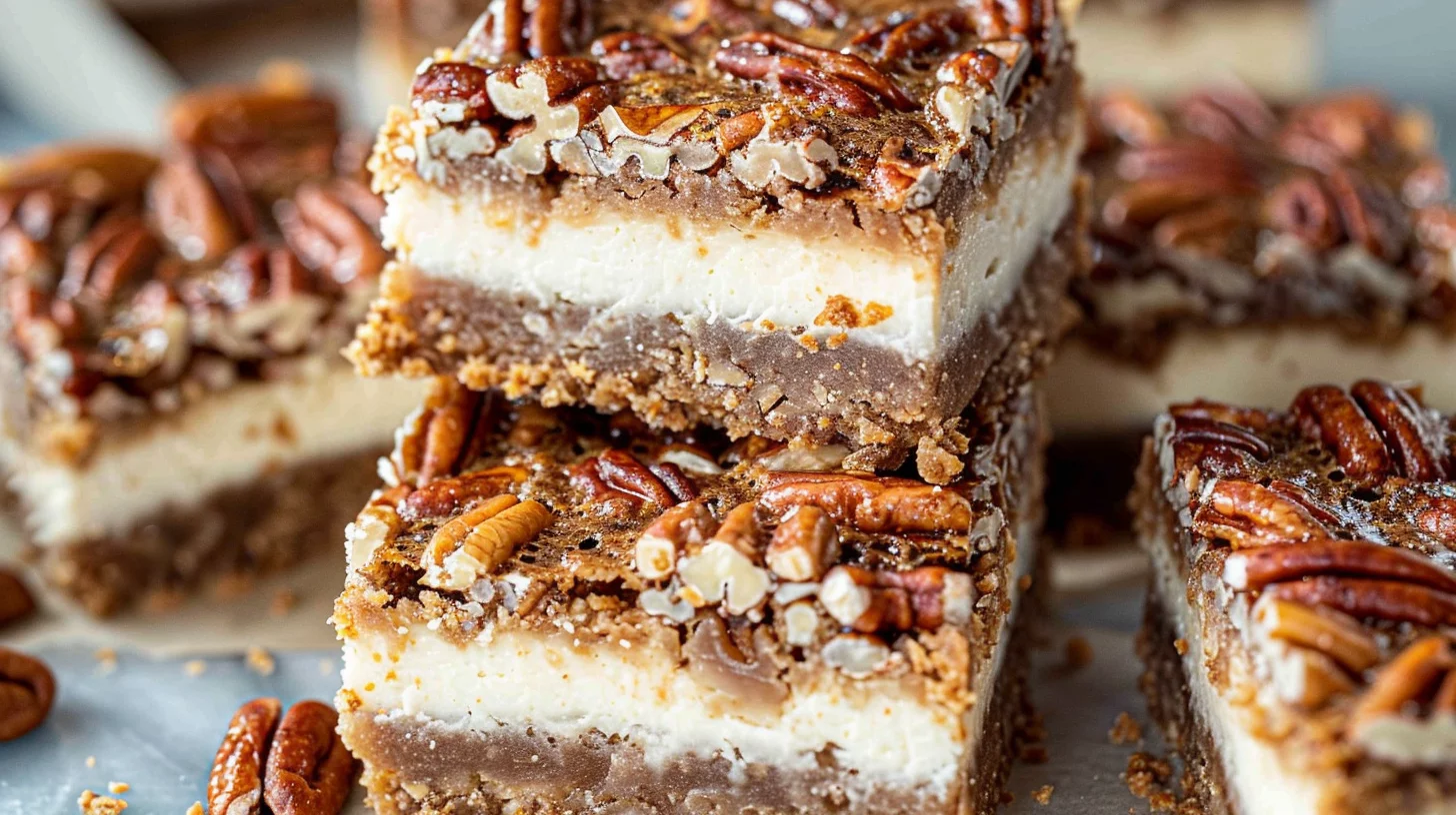 Pecan Pie Cheesecake Bars