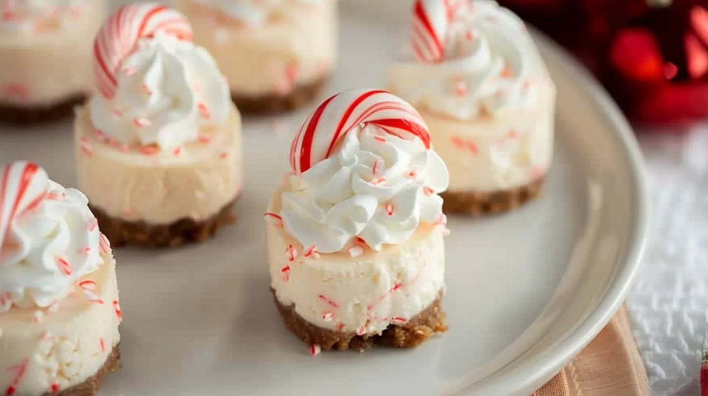 Peppermint Cheesecake Bites