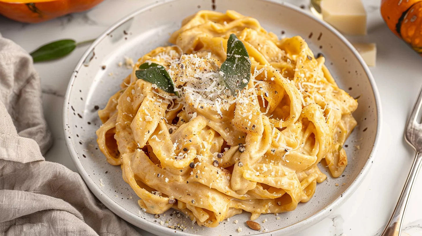 Pumpkin Alfredo Pasta