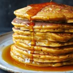 Pumpkin Pancakes With Maple Syrup