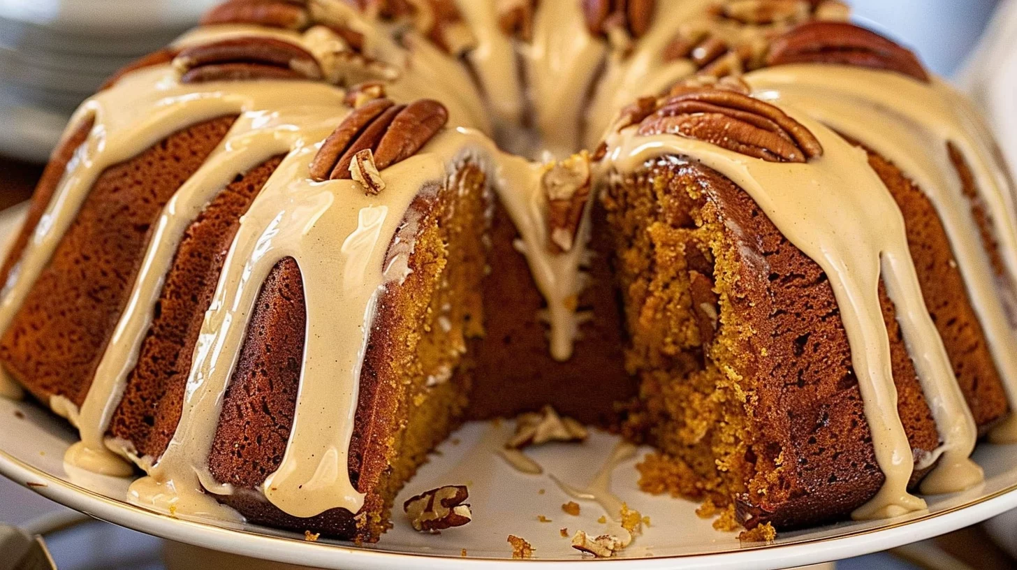 Pumpkin Pecan Bundt Cake