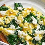 Scrambled Eggs With Spinach and Feta
