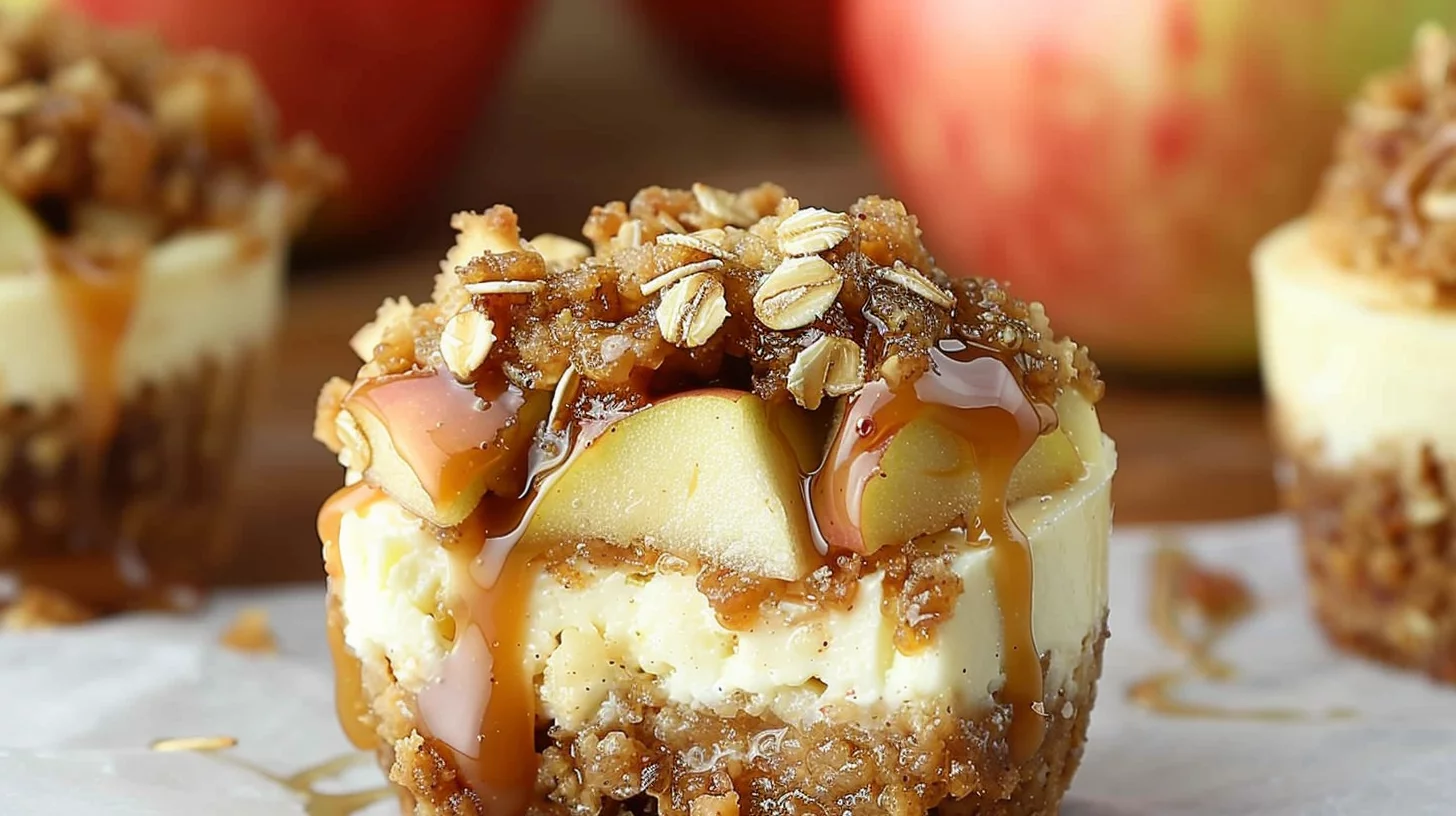 Apple Crisp Cheesecake Cups