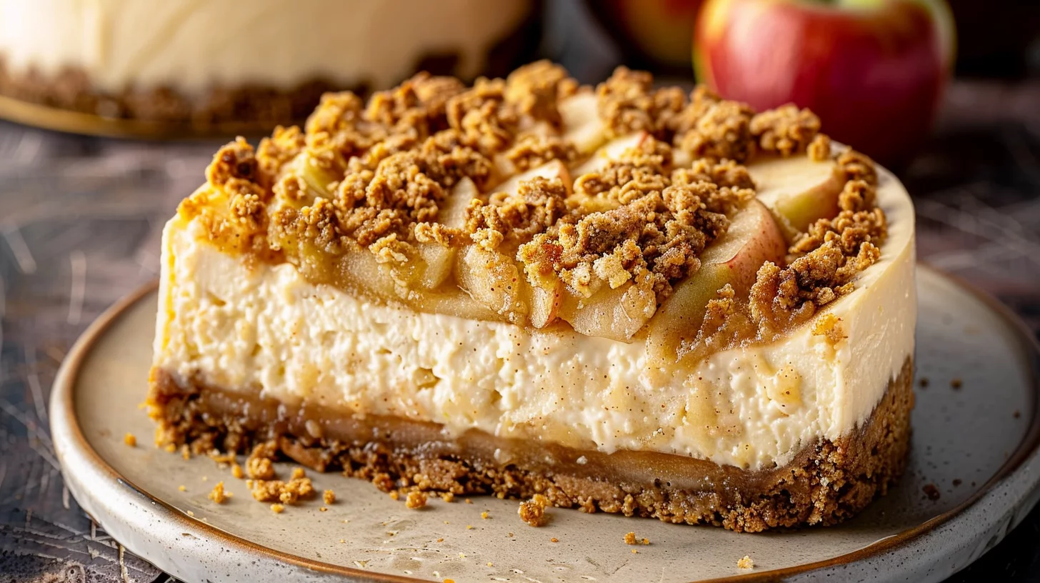 Apple Crumble Cheesecake