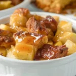 Apple Fritter Bread Pudding