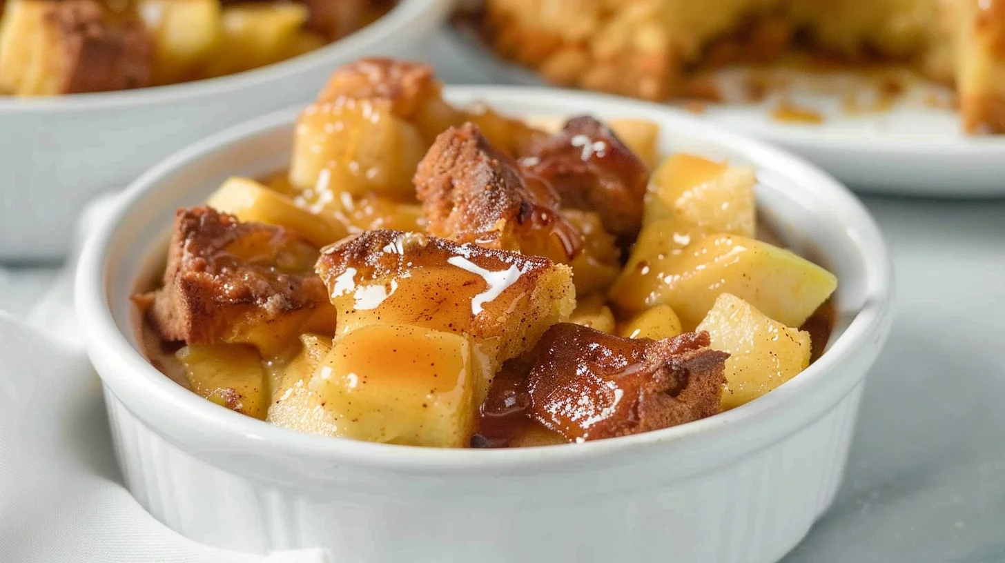 Apple Fritter Bread Pudding