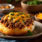 Delicious Beefy Garlic Butter Bowl with tender beef and garlic butter sauce.