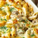 Chicken Alfredo Bake
