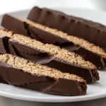 Chocolate Dipped Gingerbread Biscotti