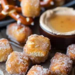 Cinnamon Sugar Pretzel Bites With Maple Dip