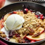 Cranberry Apple Crisp Skillet