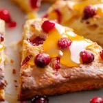 Cranberry Orange Scones With Glaze