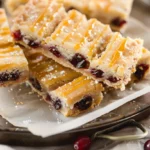 Cranberry Orange Shortbread Bars