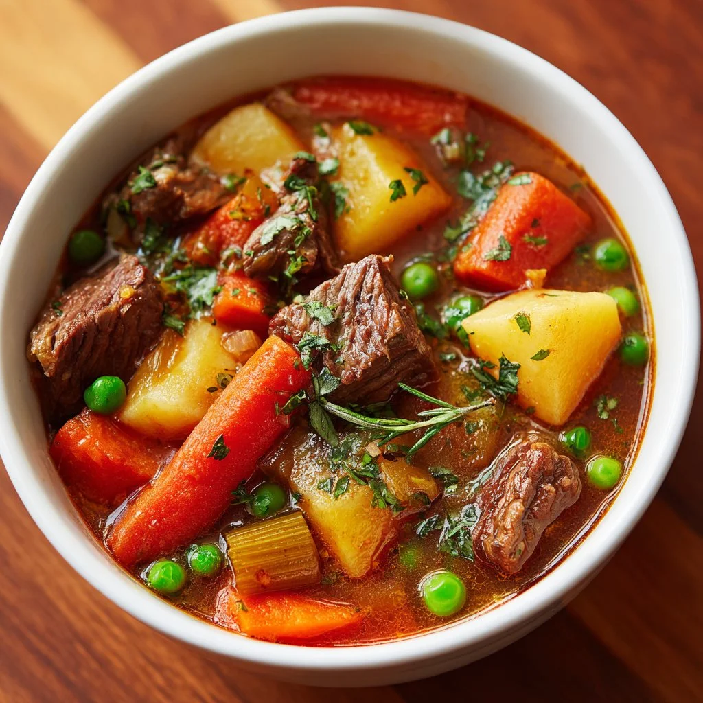Delicious Instant Pot beef stew packed with flavor and vegetables