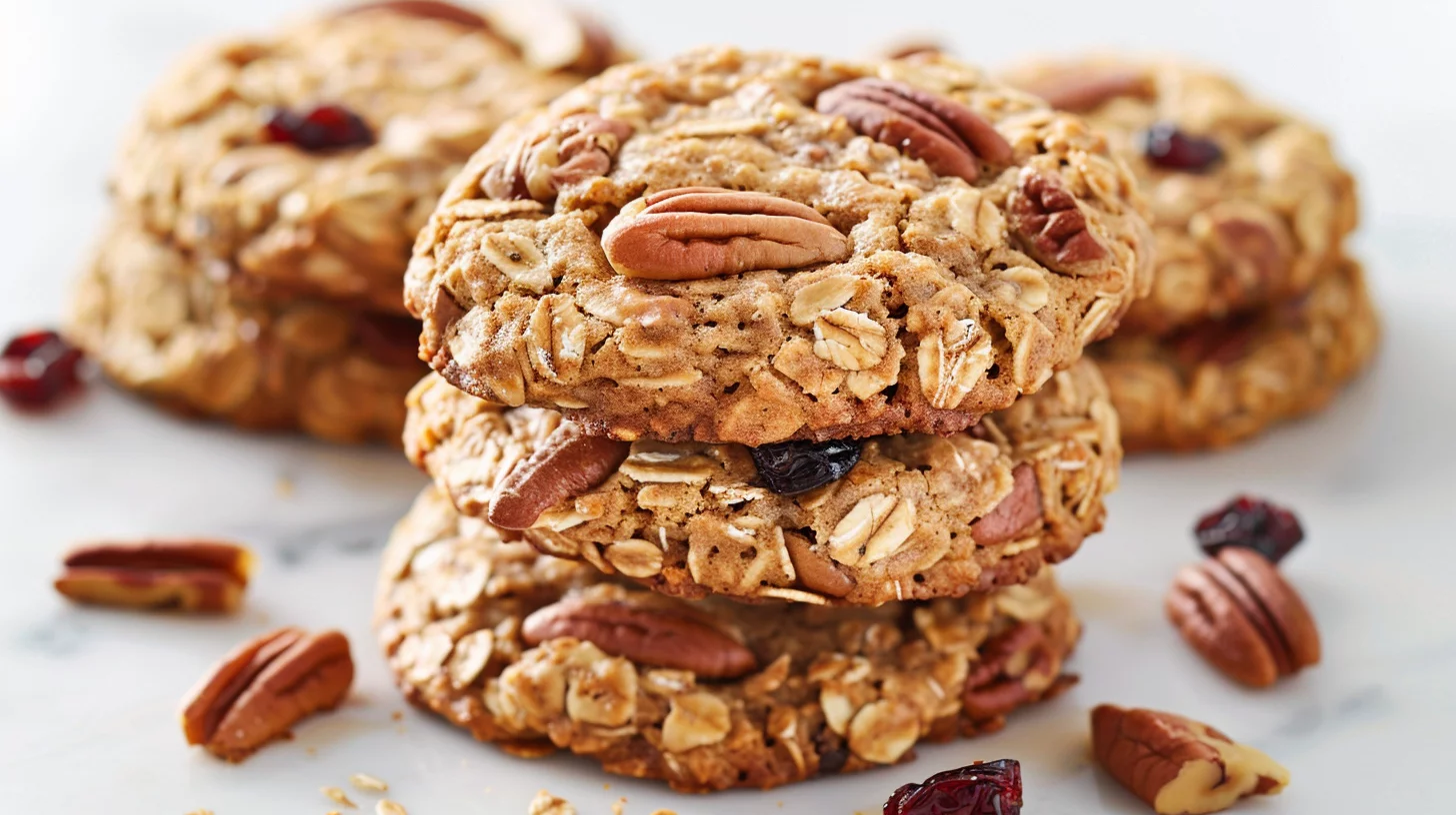 Maple Pecan Banana Oat Cookies