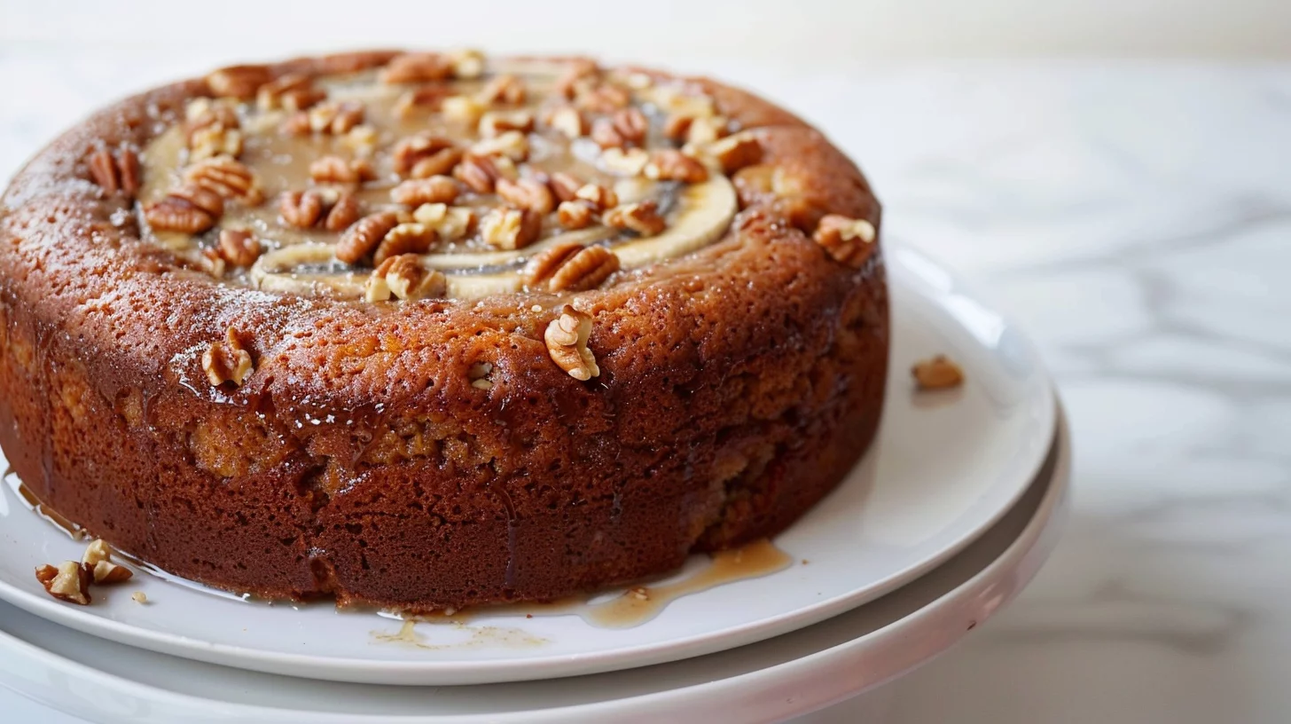 Maple Walnut Banana Cake