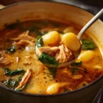 Delicious Marry Me Chicken Gnocchi Soup served in a bowl
