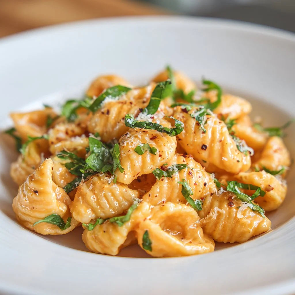 Delicious Marry Me Pasta garnished with herbs and cheese