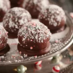 Peppermint Chocolate Fudge Truffles