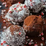 Peppermint Chocolate Fudge Truffles