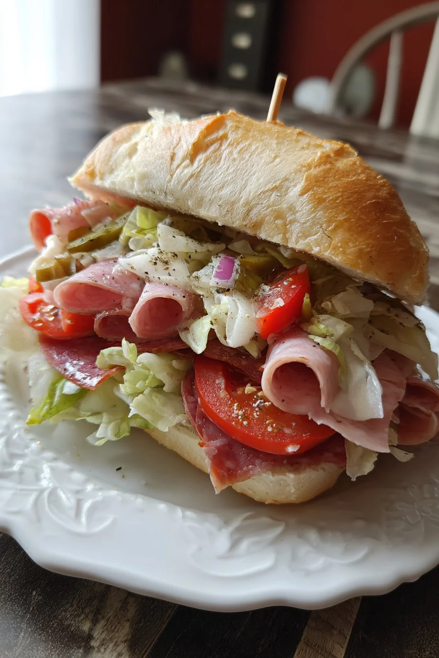 Italian Grinder Salad Sandwich