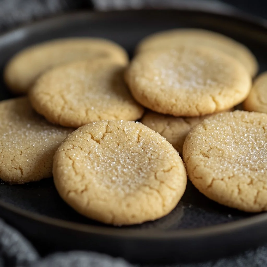 Delicious 3-ingredient easy sugar cookies ready to enjoy