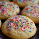 3-ingredient easy sugar cookies baked and ready to enjoy