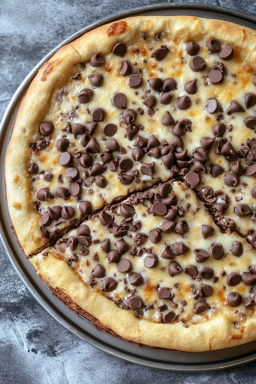 Chocolate Chip Dessert Pizza