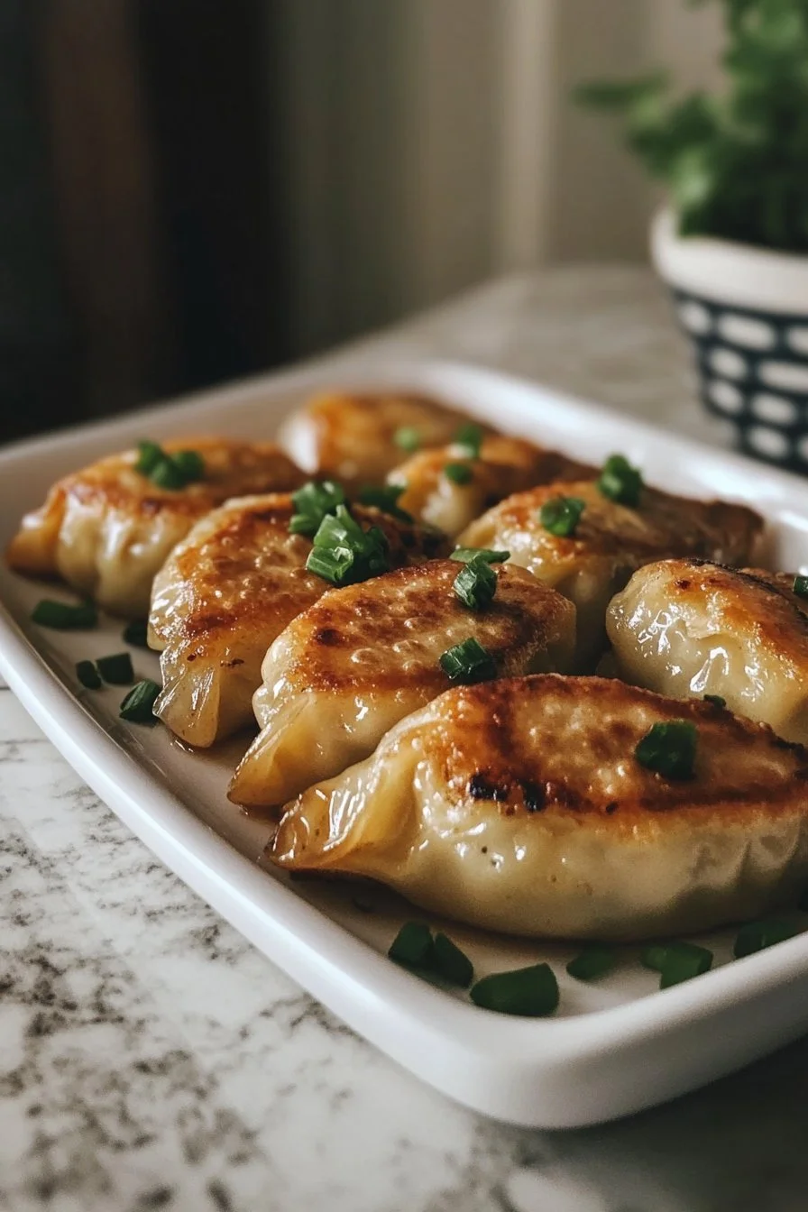 Chicken Potstickers (Pan Fried Dumplings)