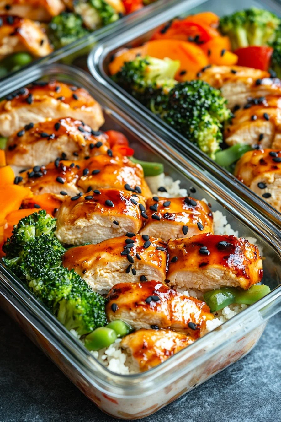 Meal Prep Teriyaki Chicken Bowls