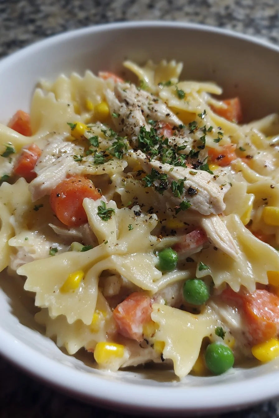Classic Chicken Pot Pie Pasta