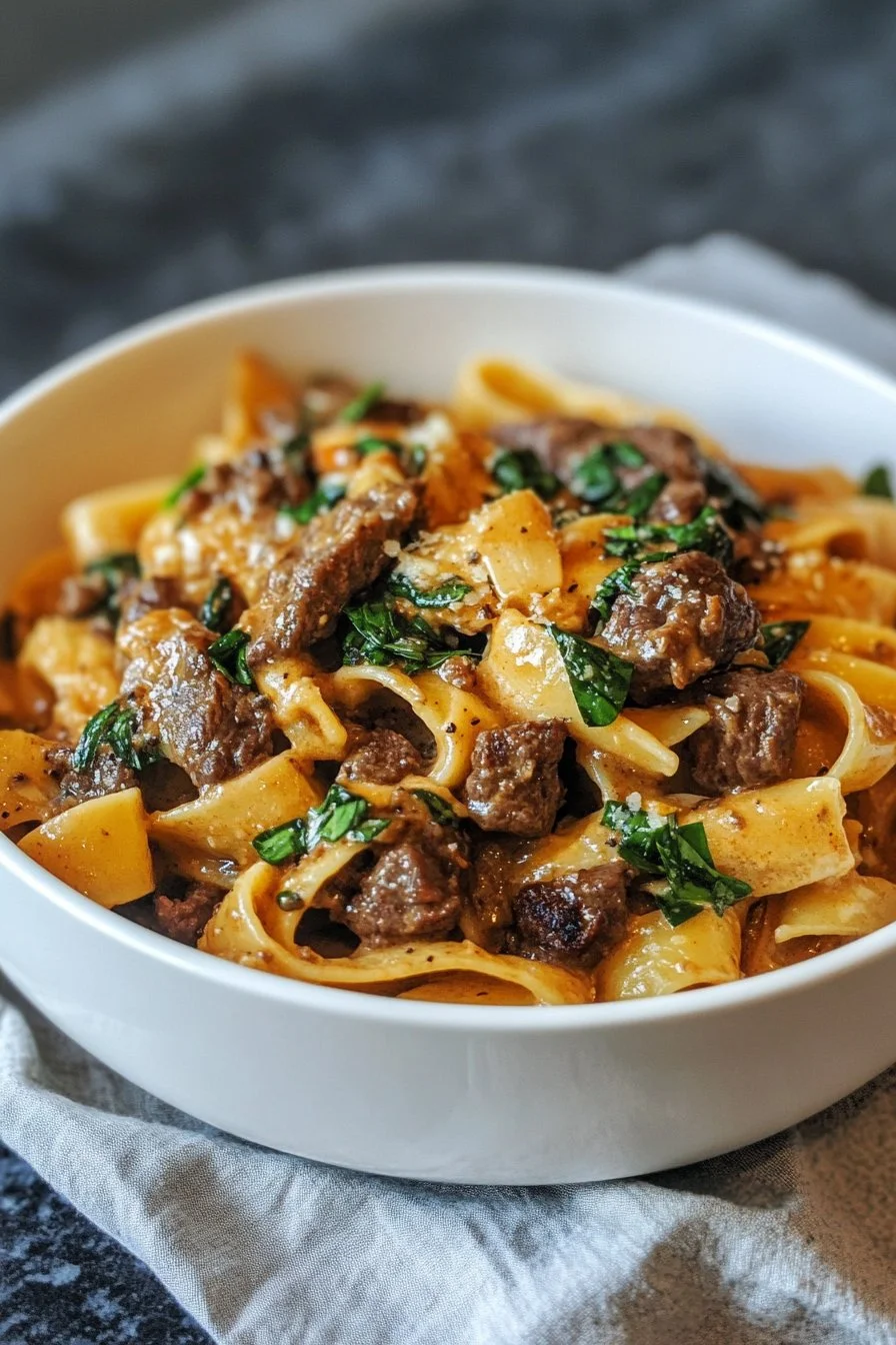 High Protein Creamy Beef Pasta Recipe for Quick Weeknight Dinners