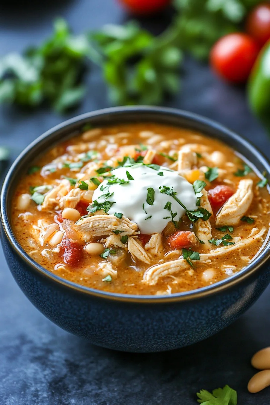 Healthy White Chicken Chili
