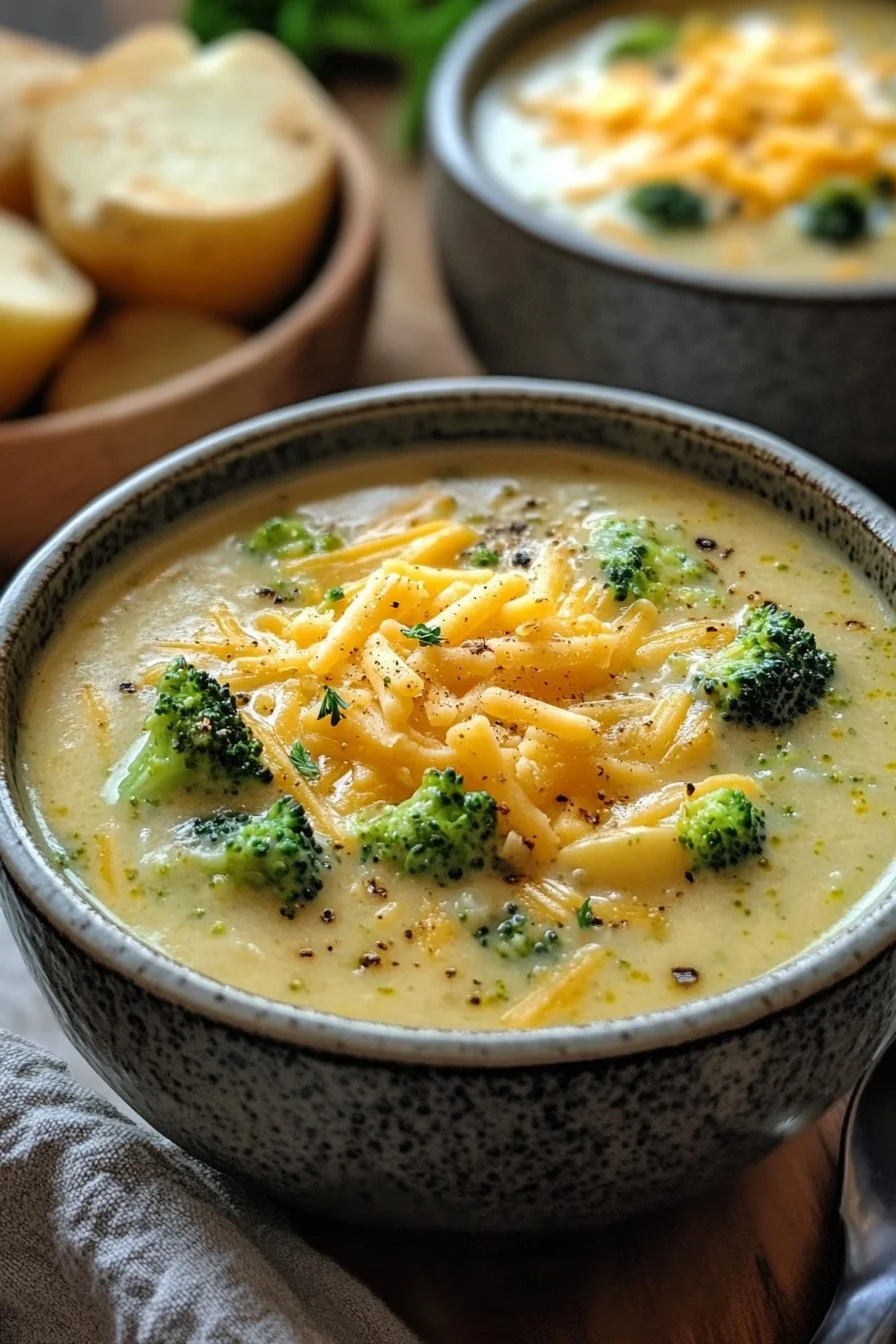 Cheddar Broccoli Potato Soup