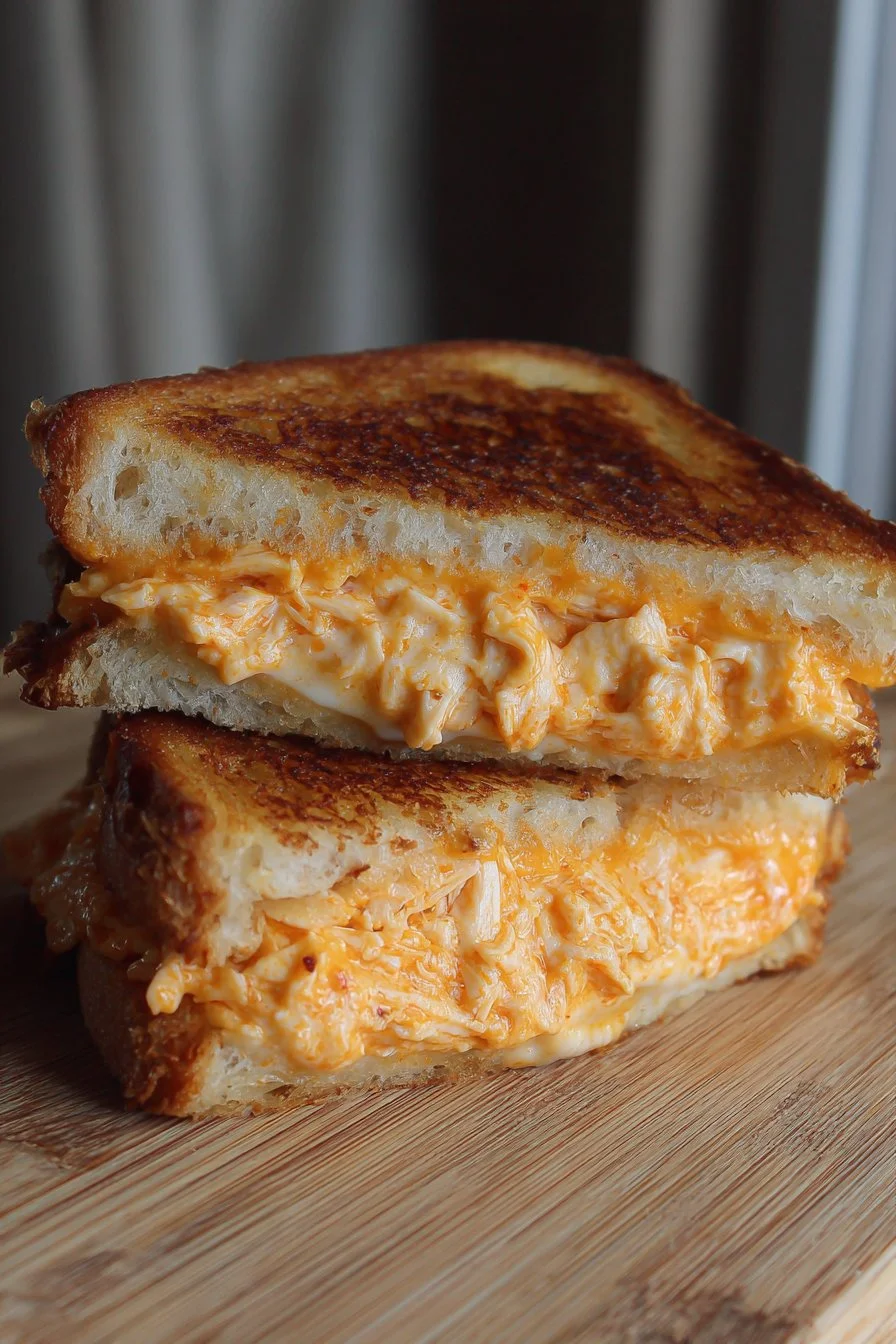 Buffalo Chicken Grilled Cheese