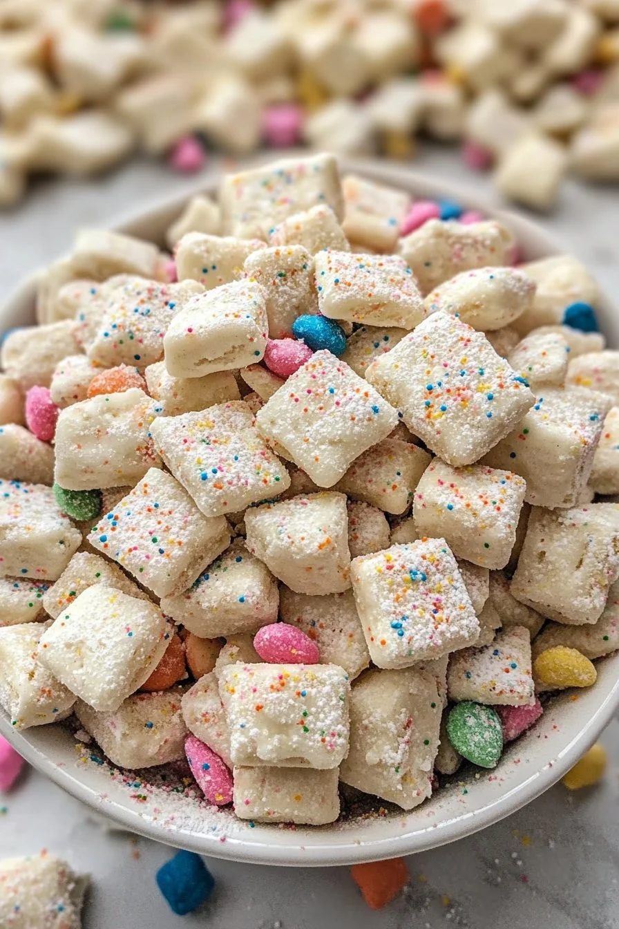 Cake Batter Puppy Chow