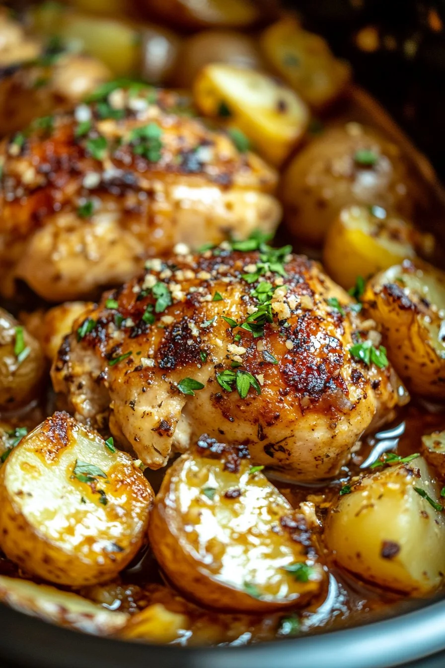 Garlic Parmesan Crockpot Chicken and Potatoes: An Incredible Ultimate Recipe
