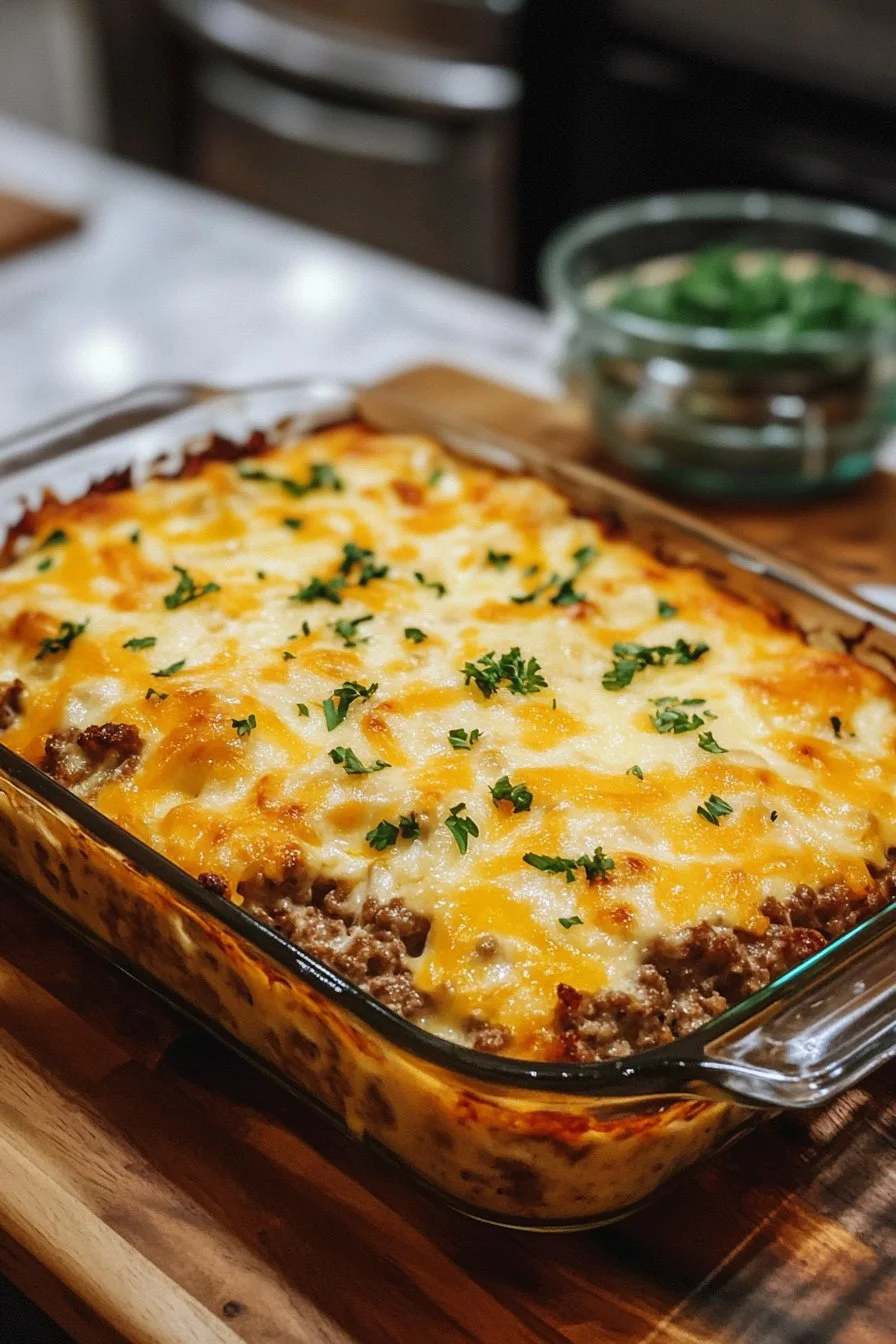 Cheesy Meatloaf Casserole