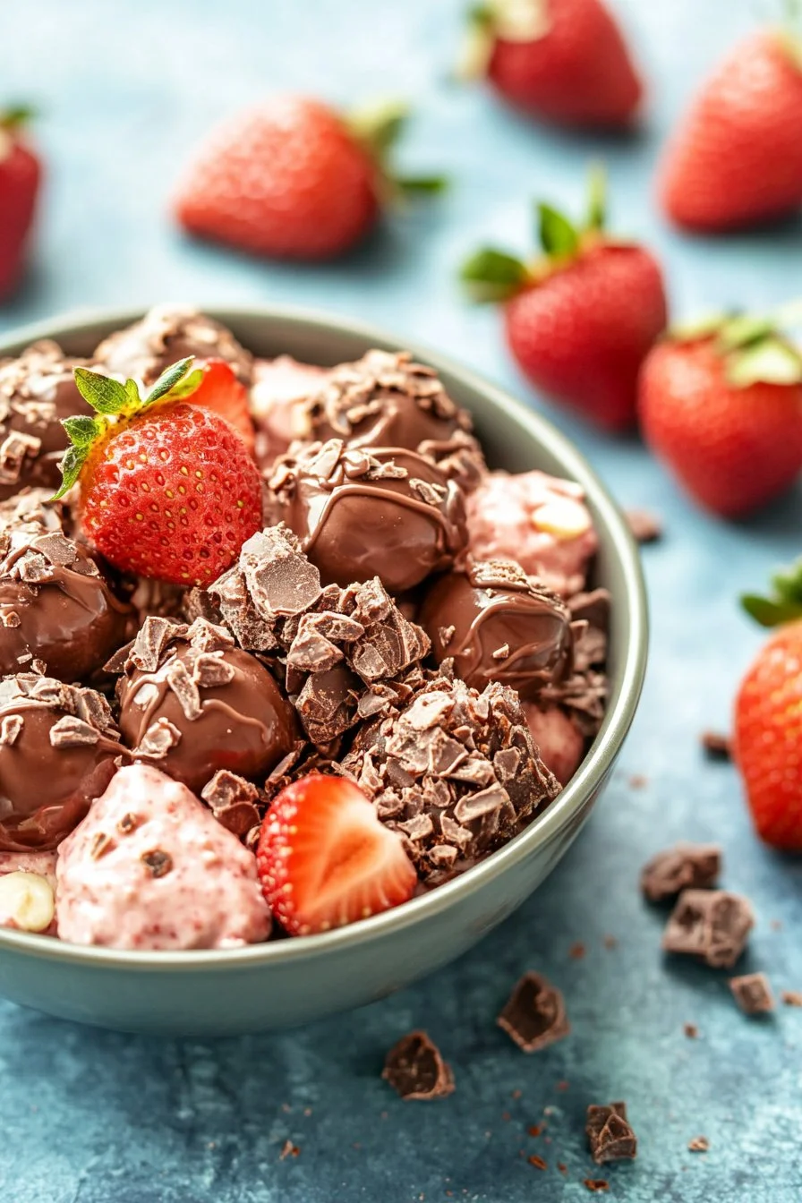 Chocolate Strawberry Yogurt Clusters (Viral Recipe!)