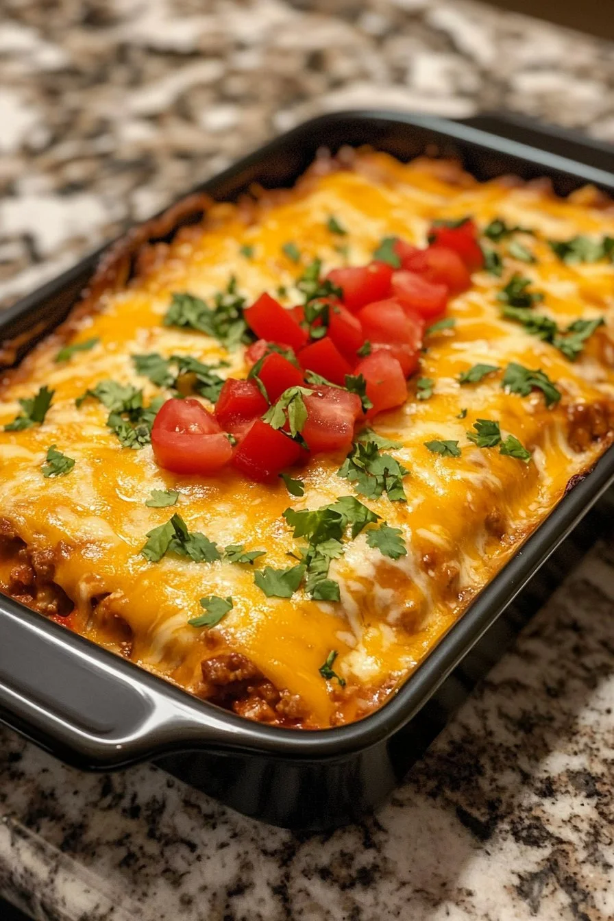 Healthy Chicken Burrito Casserole