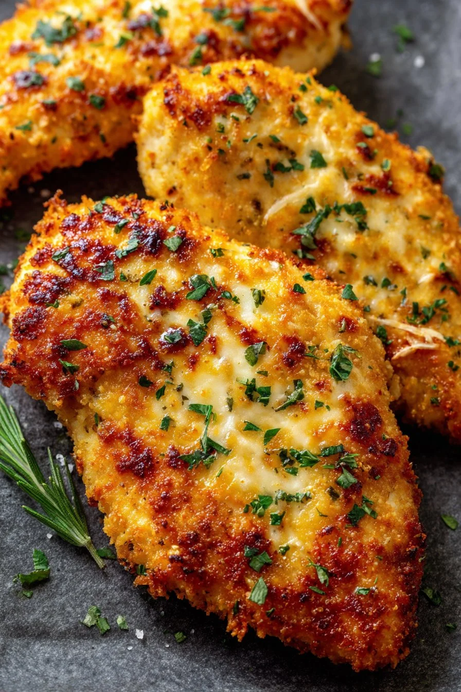 Air Fryer Parmesan Crusted Chicken