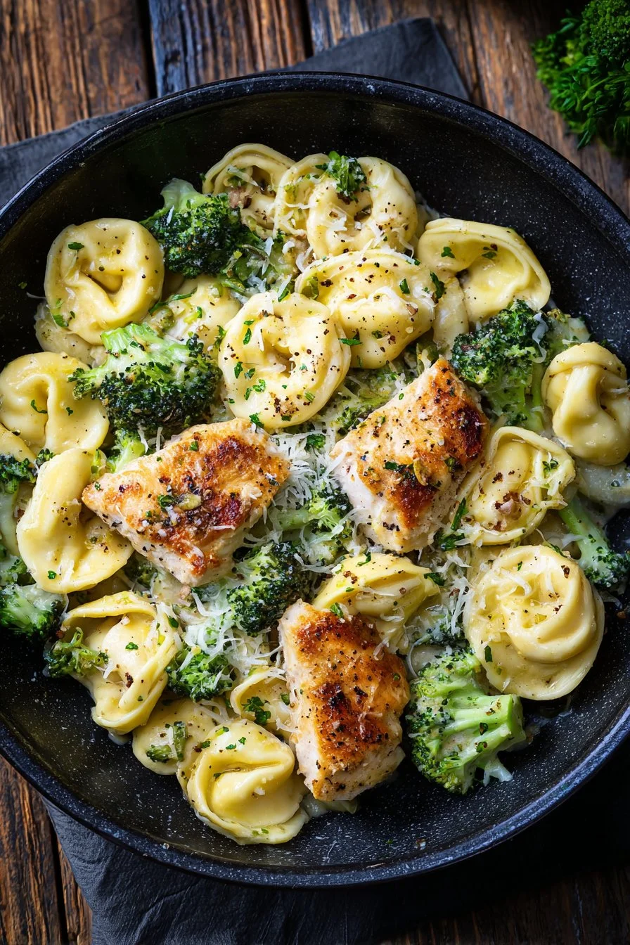 Garlic Parmesan Chicken Tortellini