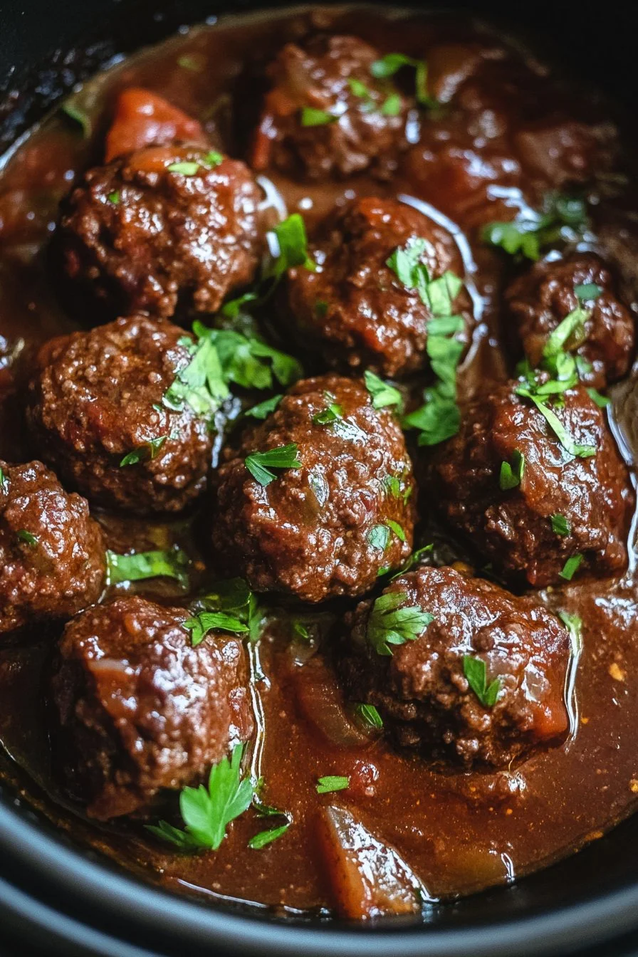 Slow Cooker Salisbury Steak Meatballs: Family-Friendly Comfort
