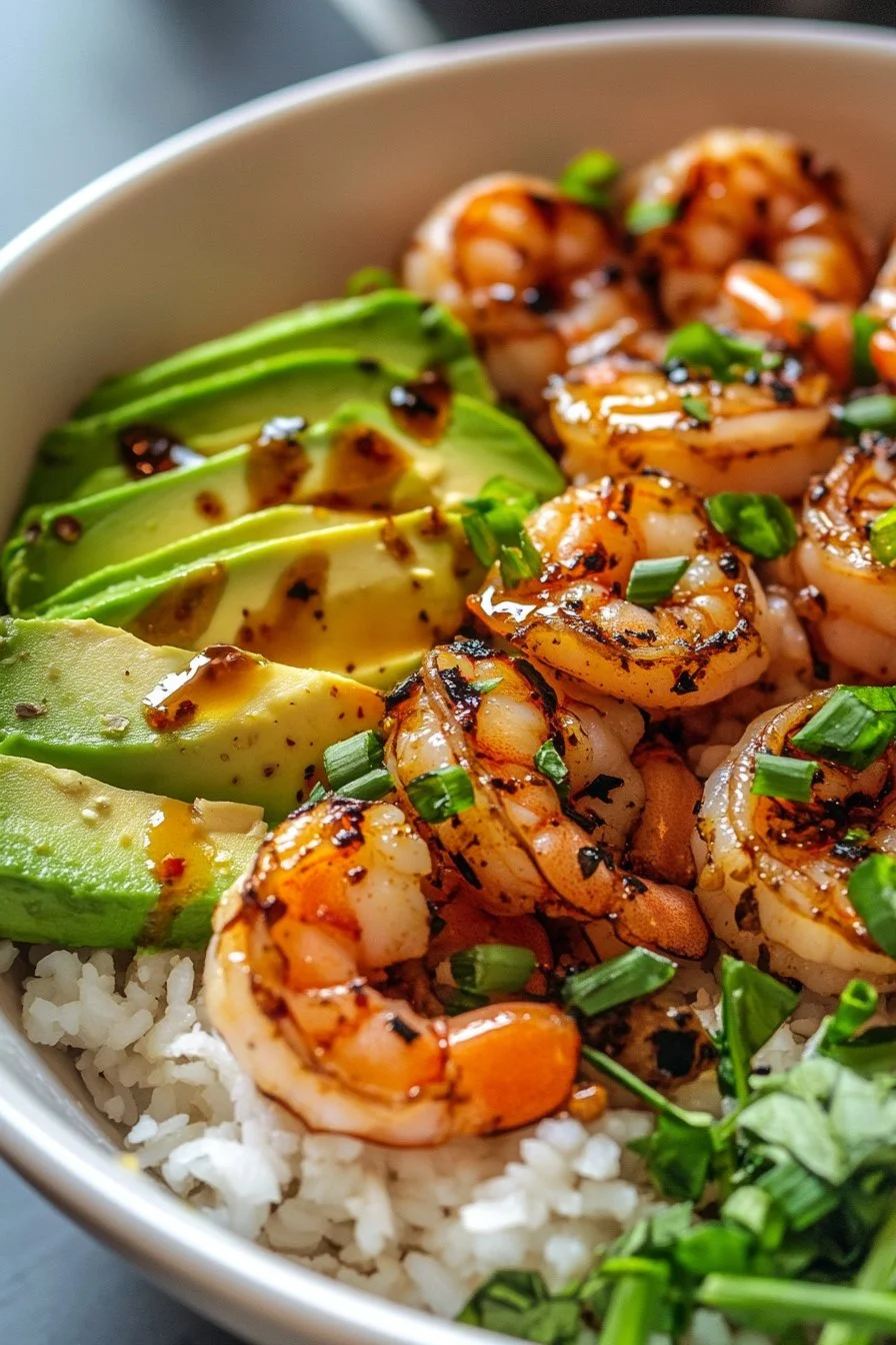 Honey Garlic Shrimp Bowls