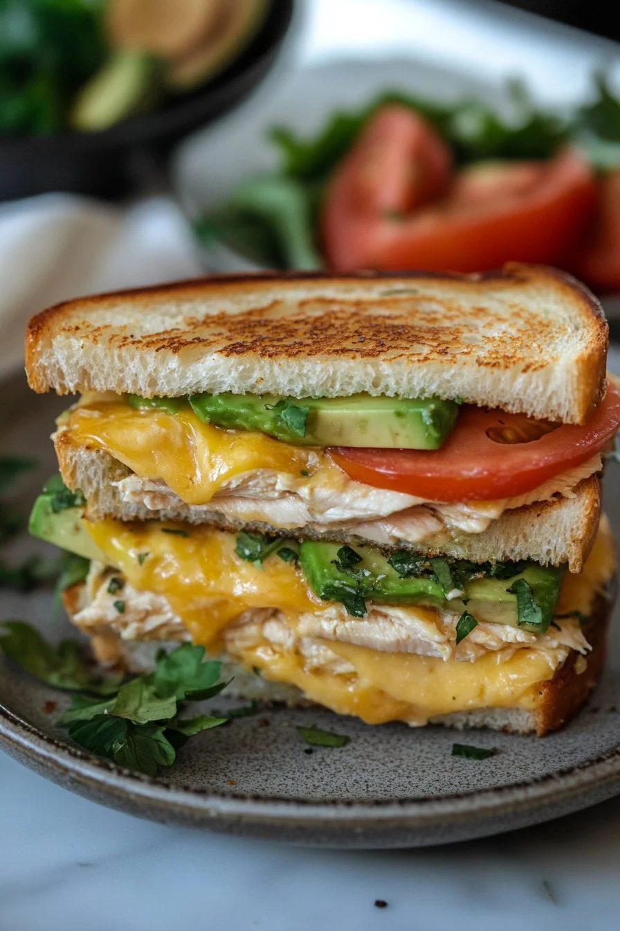 Chicken Avocado Melt Sandwich