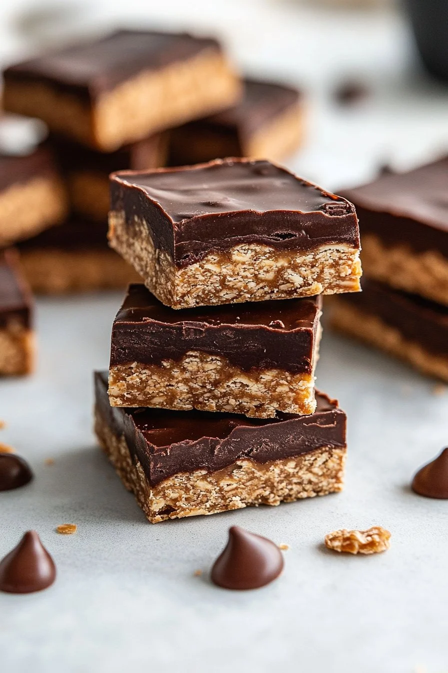 Healthy Twix Bars (Gluten-free) Homemade Recipe